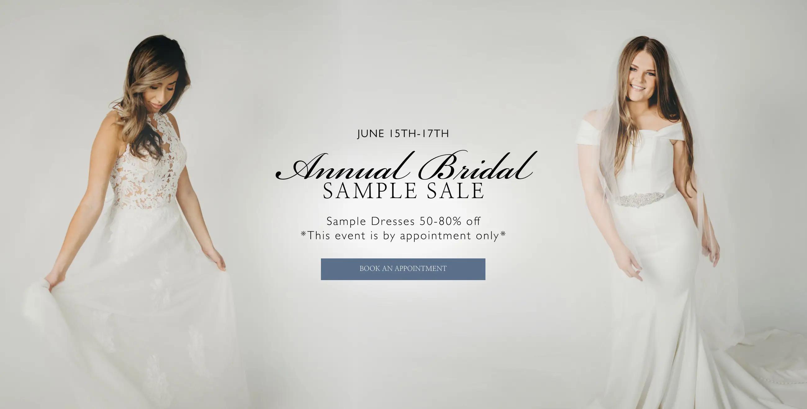 Annual Bridal Sample Sale at The Something Blue Shoppe
