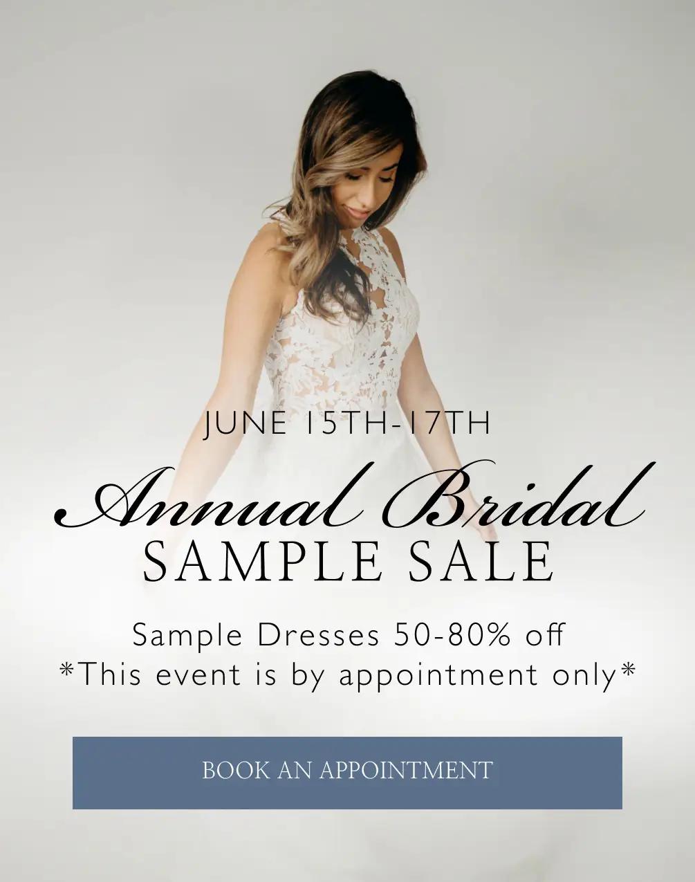 Annual Bridal Sample Sale at The Something Blue Shoppe